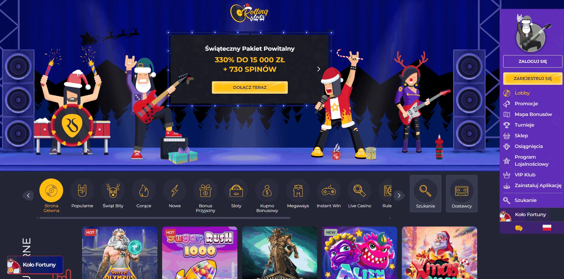 Rolling Slots online casino Rolling Slots kasyno online